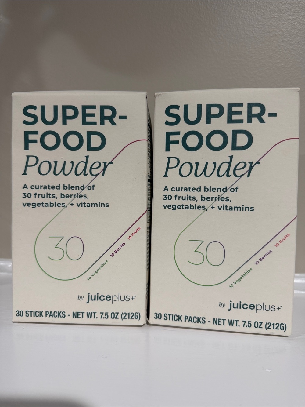 Juice Plus+ Superfood Powder Stick Packs - 2 Boxes of 30